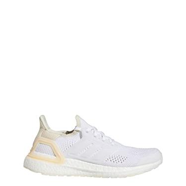 Imagem de adidas Tênis de corrida feminino Ultraboost 19.5, Branco/Branco/Laranja Bliss, 35