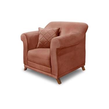 Imagem de Poltrona Decorativa Apollo Veludo Cobre 2230 - Montanaris Decor