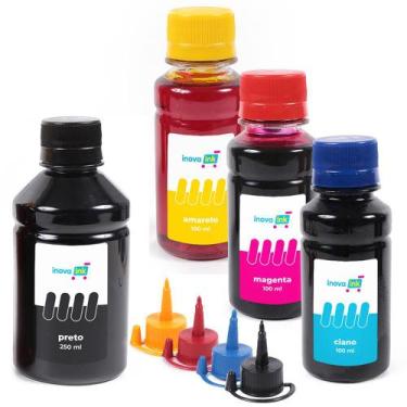 Imagem de Kit 4 Tintas Compatível Impressora L6161 550ml Inova Ink