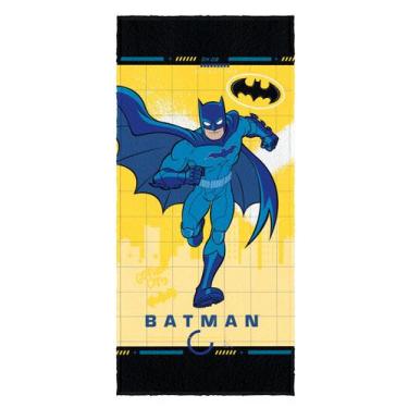 Imagem de Toalha de Banho Felpuda Estampada Batman 0,60cm x 1,20m - Lepper