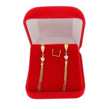 Imagem de Brinco Ouro 18k 750 Adulto Estrela - RD Magazine