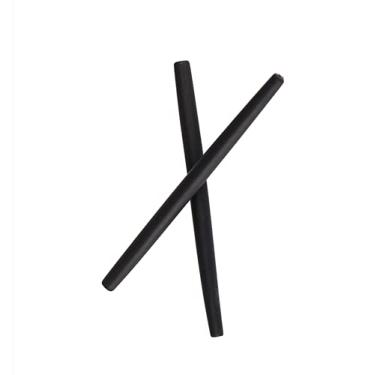 Imagem de Meias de silicone de borracha antiderrapantes de substituição para óculos de sol Oakley OX5113 etc. Armações de óculos de sol HTS001, Preto - 1 par, 56mm