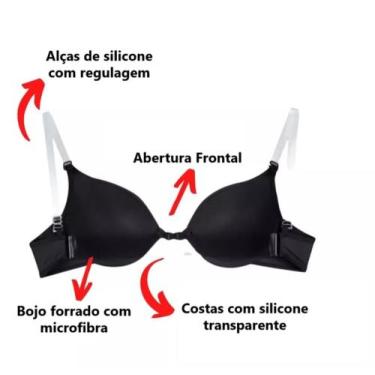 Imagem de Sutiã de Bojo Com Alça De Silicone Transparente Invisível Com Bojo Nad