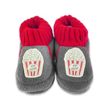 Imagem de Pantufa Infantil com solado N 29/30 Cinza - Maria Emília