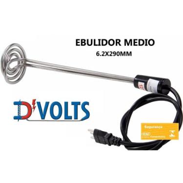 Imagem de Ebulidor 2000w 220v (mergulhão / rabo quente) Aquecedor de Água Elétri