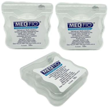 Imagem de Kit 20 Fio Dental com 100 metros cada Aroma menta encerado - Medfio