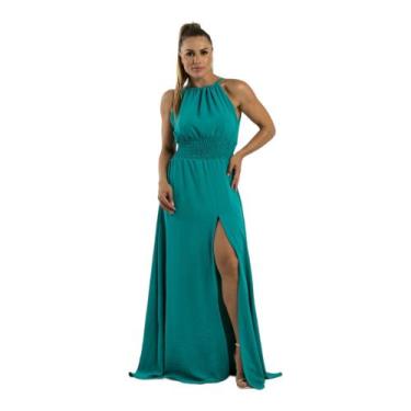 Imagem de Vestido Festa Noite longo com fenda decote madrinha formatura casament
