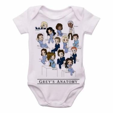 Imagem de  body nenê criança roupa bebê  Grey's Anatomy equipe - Empório Dutra, 