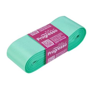 Imagem de Fita Gorgurão Progresso 38mm nº9 - 10m Cor 232 Verde Menta - 01 unidad