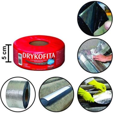 Imagem de Fita Asfáltica Autoadesiva Aluminizada Driko - Dryko