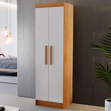 Imagem de Multiuso Hera com 4 Prateleiras MDF Moderna Mobília, Imbuia/Off White/