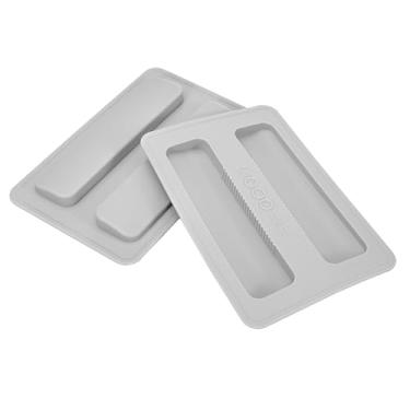 Imagem de BangBoom Pacote com 2 tampas de silicone para torradeira de 2 fatias, peças de tampa superior para máquina de torradeira de pão de cozinha, capa superior para acessórios de sanduicheira (cinza)