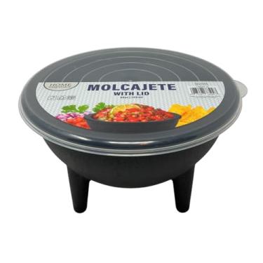 Imagem de GODAGE Tigela de molho grande com tampa (1,275 g), sirva salsa, guacamole, molhos e seus acompanhamentos quentes ou frios exclusivos, seguro para micro-ondas, freezer e lava-louças, livre de BPA