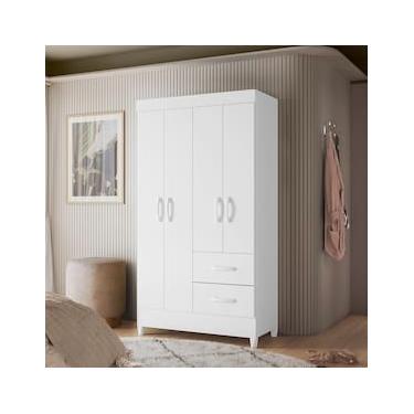 Imagem de Guarda-Roupa Palumóveis Mobi com 4 Portas e 2 Gavetas