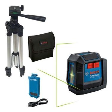 Imagem de Kit Nível Laser Verde Bosch Gll 1222 G Li 12m Bateria Tripé