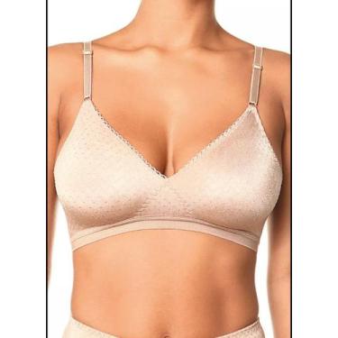 Imagem de Sutiã Sem Aro E Sem Bojo Poás Demillus 61411, Bege claro, 44