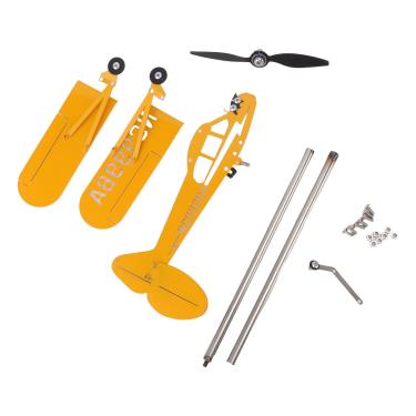 Imagem de plplaaoo Modelo de avião retrô, avião biplano de ferro metálico, avião, cata-vento de metal 3D, palheta meteorológica para telhado ao ar livre, indicador de direção do vento, decoração de jardim (G)