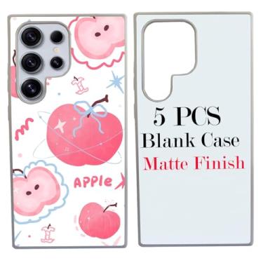 Imagem de JUSTRY Capa de telefone em branco de sublimação 5 peças para Samsung Galaxy S24 Ultra, capa 2D fácil de sublimar DIY capa de telefone de transferência de calor para impressão de borracha macia +