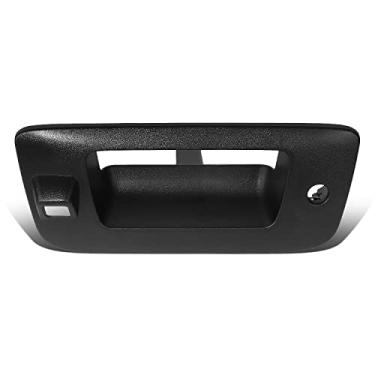 Imagem de DNA MOTORING OEM-THO-00028 Alça de porta traseira Acabamento bisel com orifício para câmera e fechadura compatível com 07-13 Silverado/Sierra 1500, preto texturizado