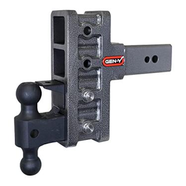 Imagem de GEN-Y GH-2024 MEGA-Duty Adjustable 6" Offset Drop Hitch with GH-0161 Dual-Ball, GH-0162 Pintle Lock for 3" Receiver - 32,000 LB Towing Capacity - 3,500 LB Tongue Weight
