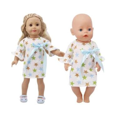 Imagem de Roupas De Boneca Fofa Vestido Uniforme Para Boneca De 43cm 18 Polegada