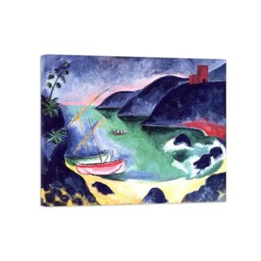 Imagem de Famosas Pinturas-Impressas em Tela-Paisagem-Moderno Pôster Decoração Sala de Estar e Quarto 20x25cm8x10in Tela Embrulhada