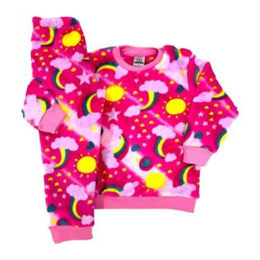 Imagem de Conjunto Fleece Bebê Peluciado Inverno Quentinho Infantil - Fofotinhos