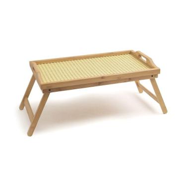 Imagem de Bandeja De Bambu Oikos Com Pés Dobráveis 50cm Retangular