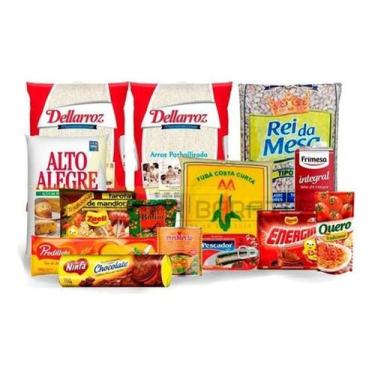 Imagem de Cesta Básica Completa Alimentos Essêncial Qualidade 14 Itens - Higipac