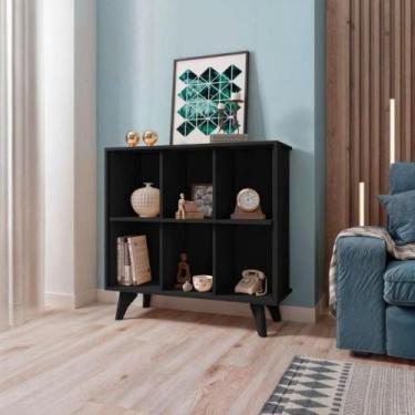 Imagem de Rack multiuso Nebraska preto - Mais de Casa