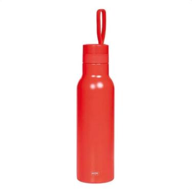 Imagem de Garrafa Térmica Com Alça 500ml Em Aço Inox (Vermelho)