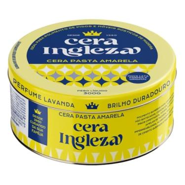 Imagem de Cera Pasta Ingleza Amarela Carnaúba 300g Mármore Piso Móveis