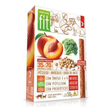 Imagem de Petisco Stick Spin Onebyone Fit Gourmet Pêssego, Brócolis, Grão de Bic