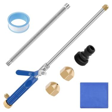 Imagem de XDINGYY Kit de arruela de bocal de jato versátil conjunto de ferramentas de lavagem de alta pressão sólido flexível para lavagem de carro ferramenta de limpeza de jardim para irrigação