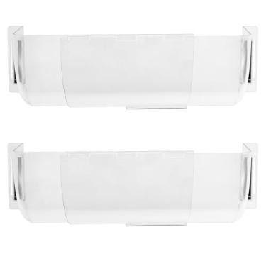 Imagem de Pacote com 2 defletores de ar ajustáveis, defletor de ar condicionado anti-sopro direto montado na parede, acessórios de guia de vento de para-brisa anti-sopro ajustável