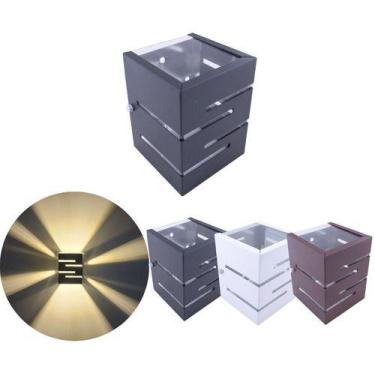 Imagem de Arandela 2 Focos E Frisos Externa Interna Parede Muro Ar1015 - IDEALLU