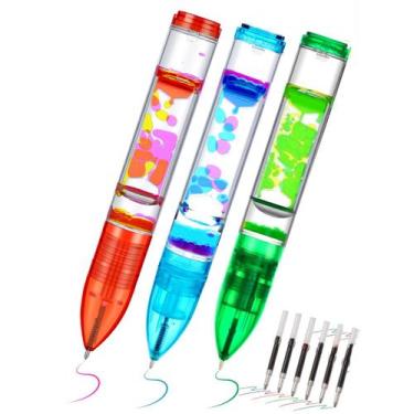 Imagem de Canetas YUE MOTION Liquid Motion Fidget, pacote com 3 brinquedos senso