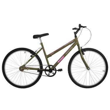 Imagem de Bicicleta de Passeio Ultra Bikes Esporte Aro 26 Reforçada Freio V-Brake Sem Marcha Verde Oliva Fosco