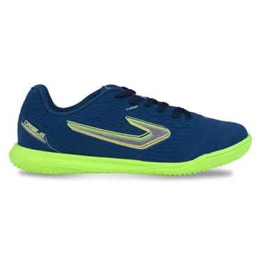 Imagem de Chuteira Topper Drible Vii Futsal Petroleo/Verde/Amarelo,37