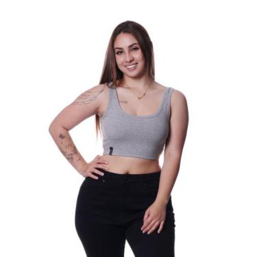 Imagem de Top cropped bali hai clip basic, Mescla medio, m