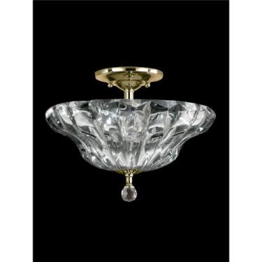 Imagem de Luminária de montagem embutida Dale Tiffany GH11235PB Meridith, latão polido