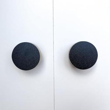 Imagem de 4 Puxadores Bola Preto Infantil Casa Cômoda Móveis Porta Gaveta