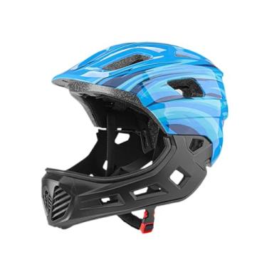 Imagem de Baoblaze Capacete infantil para bicicleta, equipamento de proteção para skate, Azul