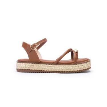 Imagem de Sandália Feminina Flatform Sua Cia 8398.16172 Caramelo-Feminino