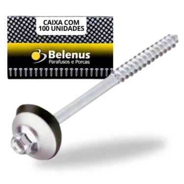 Imagem de 100 Parafusos Sextavado Auto Atarraxante 110x7,9mm Belenus - LEROY