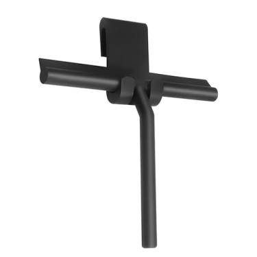 Imagem de Rodo de chuveiro para porta de vidro limpador de raspador de parede de chuveiro com suporte de silicone espelho de banheiro limpador de limpador de vidro, com suporte, 21 * 26,5 * 3,5 cm