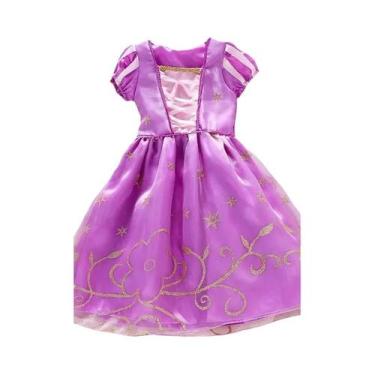 Imagem de Fantasia De Princesa Para Menina Pequena Rapunzel Bela Adormecida Cind