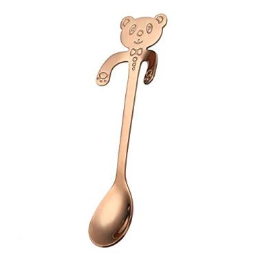 Imagem de Colher Bonita de Aço Inoxidável 304 Chá com Cabo Longo Café Sobremesa Aperitivo Açúcar Tempero Utensílio Bistrô Copo Suspensa Ferramentas Bebida Cozin