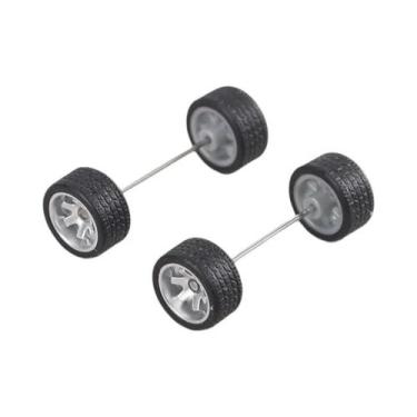 Imagem de Rodas De Borracha Em Escala 1/64 Para Carros De Modelo Hot Wheels, Peç