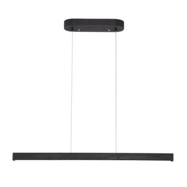 Imagem de Luz pendente YISDESIGN Black Wood Linear 19W LED regulável
